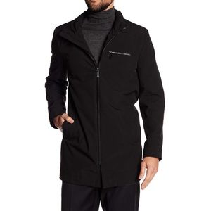 Kenneth Cole New York Jacket Concealed Zipped Hood